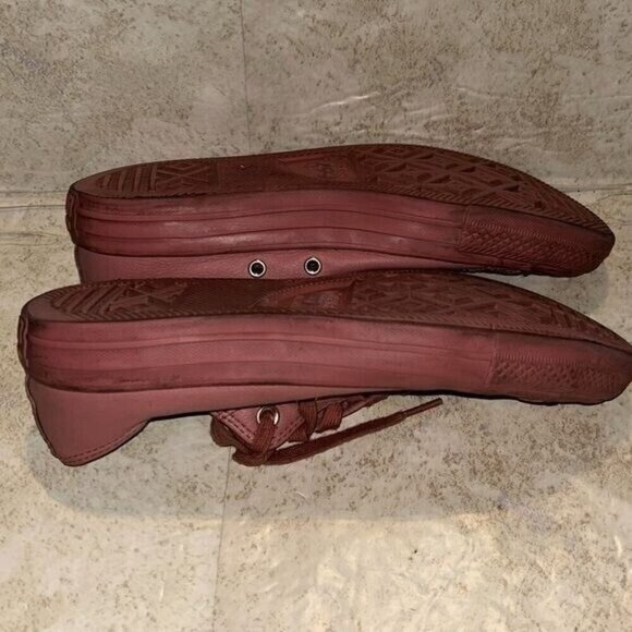 Converse All Star Pink Leather Lace Up Causal Unisex Sneakers women 9 mens 7 - Picture 5 of 7